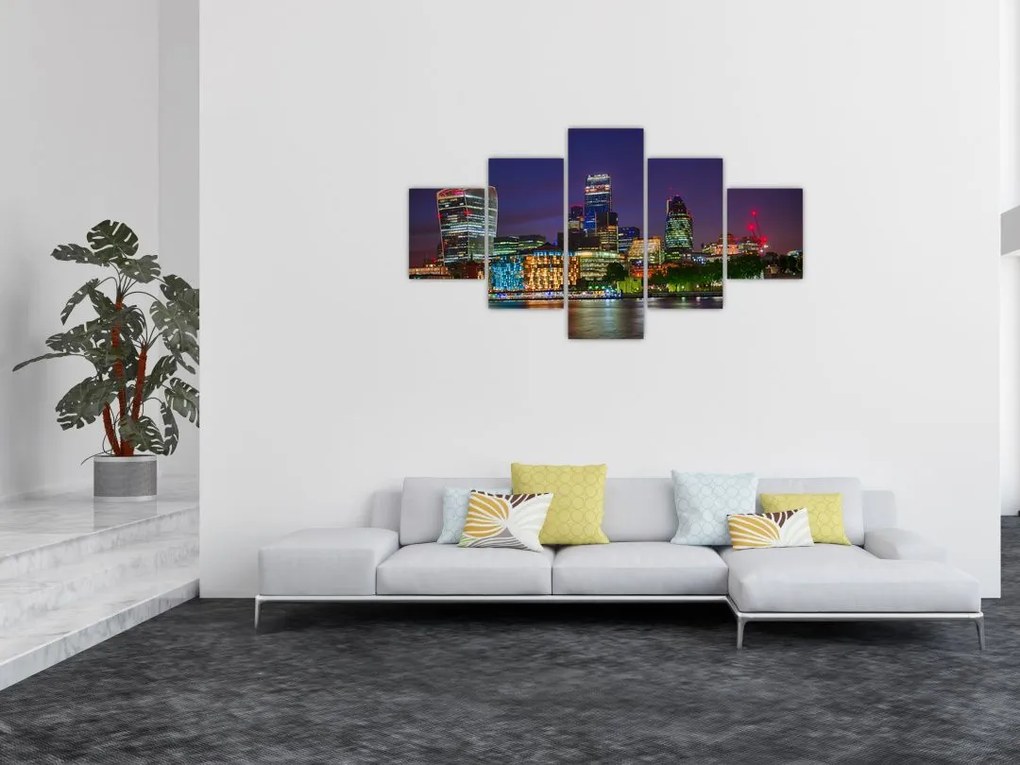 Obraz - Londyn wieczorem (125x70 cm)