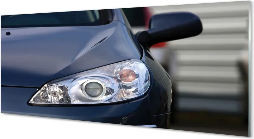 Szklany Panel Elegancki Czarny Samochód