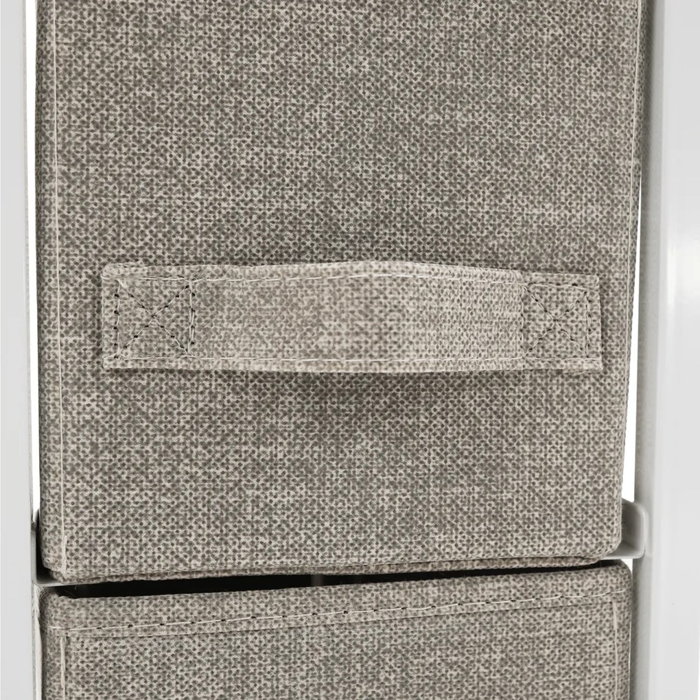 Komoda z szufladami z tkaniny OFELIA, biały