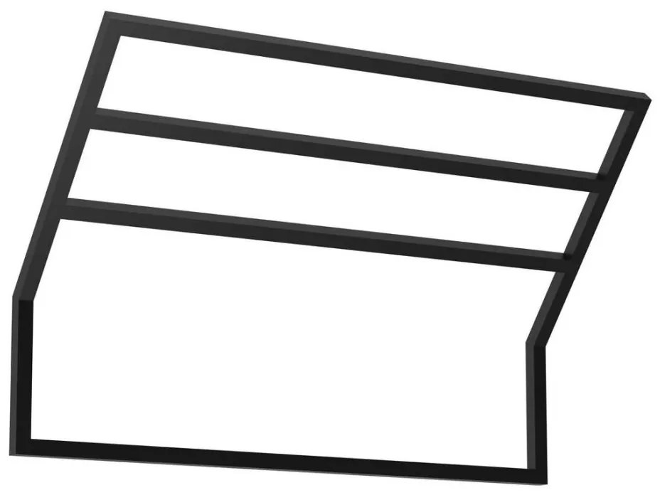 Ścienny wieszak na ręcznik 37x60 cm czarne