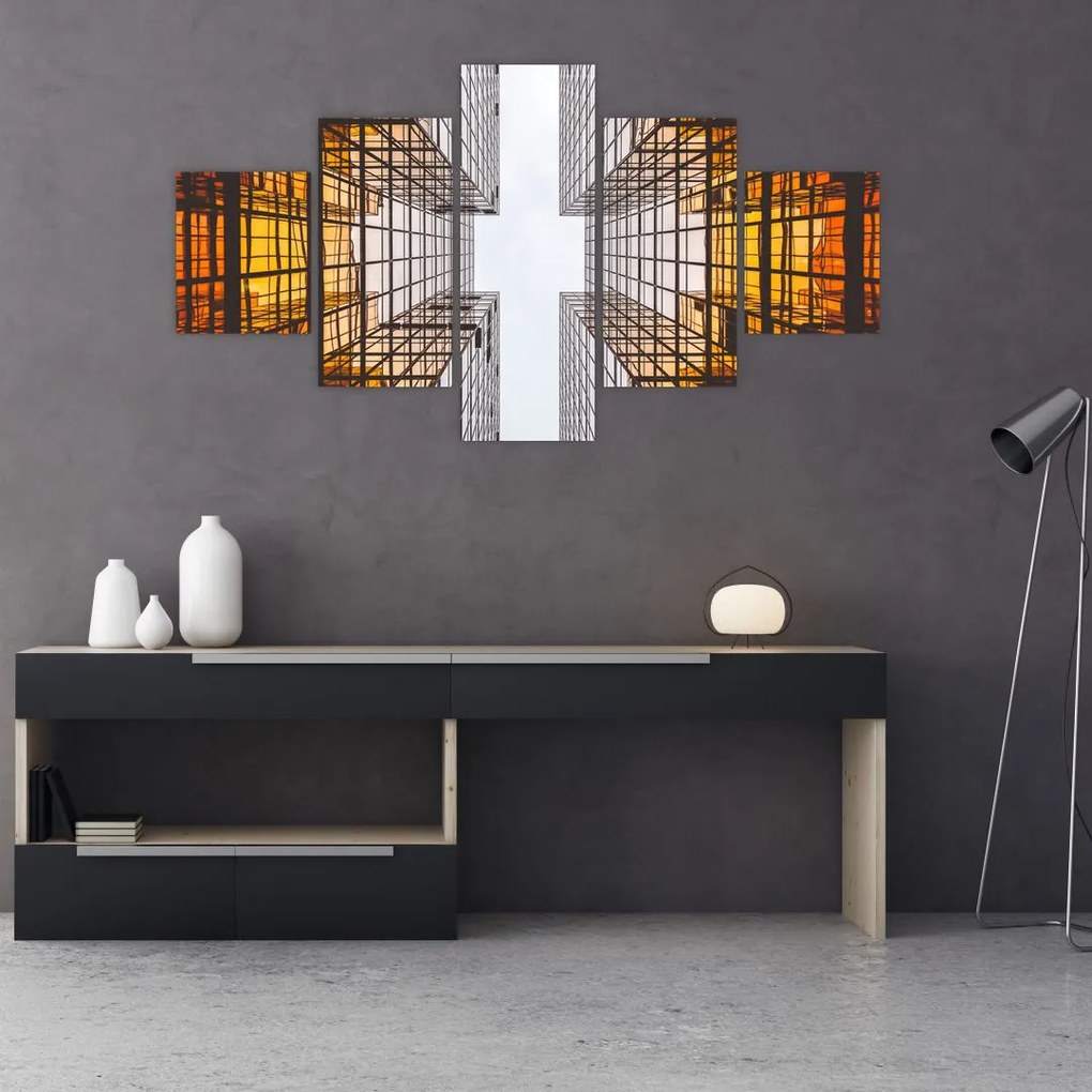 Obraz drapaczy chmur (125x70 cm)