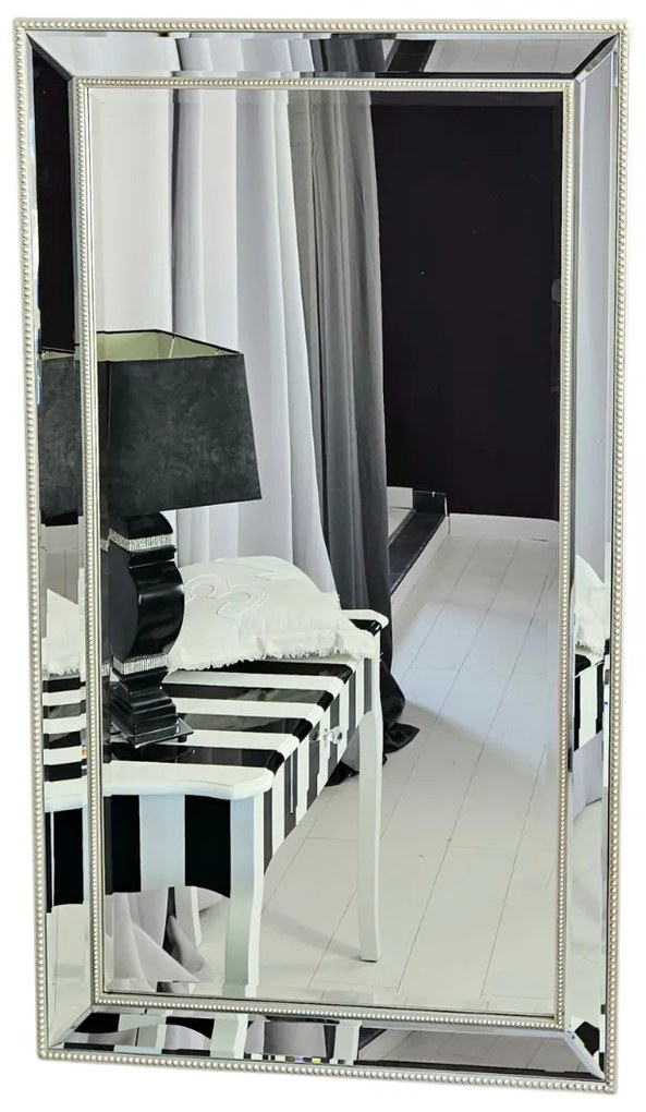 Lustro w lustrzanej ramie, szlifowane fazą, 74x130cm