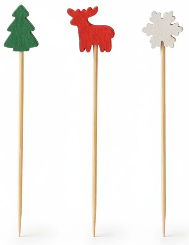 Tacka do serwowania koreczków z wykałaczkami, motyw świąteczny