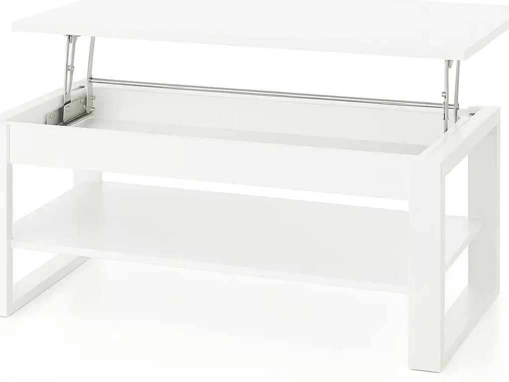 Ława podnoszona BETTY 114x65(92)cm biała HALMAR