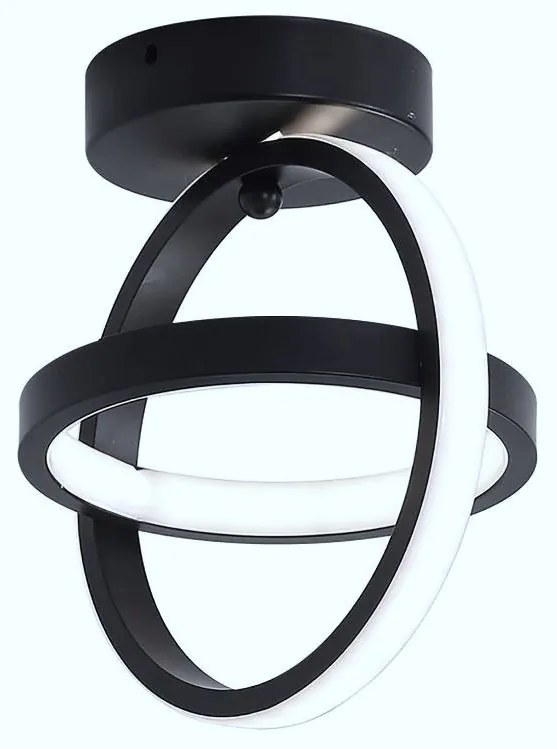 Plafon lampa LED sufitowa geometryczna metalowa AT72-2SL-Black