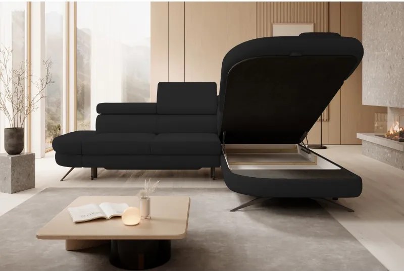 Narożnik OTIS L Prawostronny Regulowane Zagłówki wolnostojący tkanina AURORA 20 WERSAL