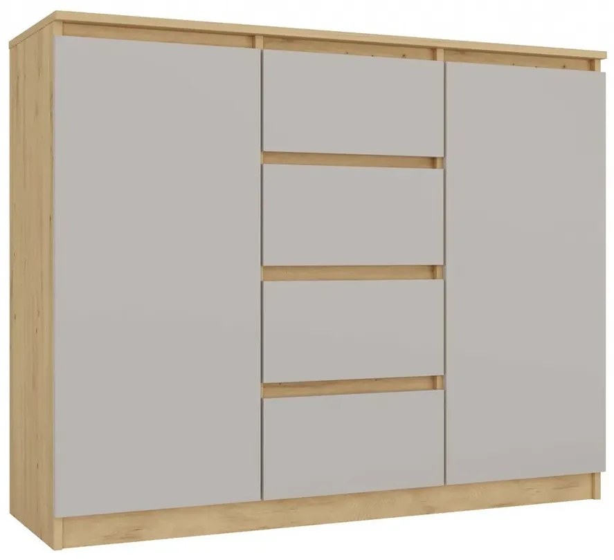 Nowoczesna komoda dąb artisan + kaszmir M7-A42