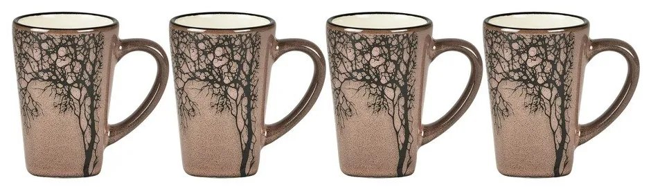 Jasnoróżowe kamionkowe kubki na espresso zestaw 4 szt. 100 ml Hela – Villa Collection