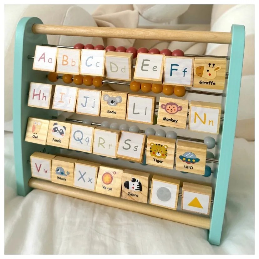 Tooky toy liczydło dwustronne alfabet obrazki