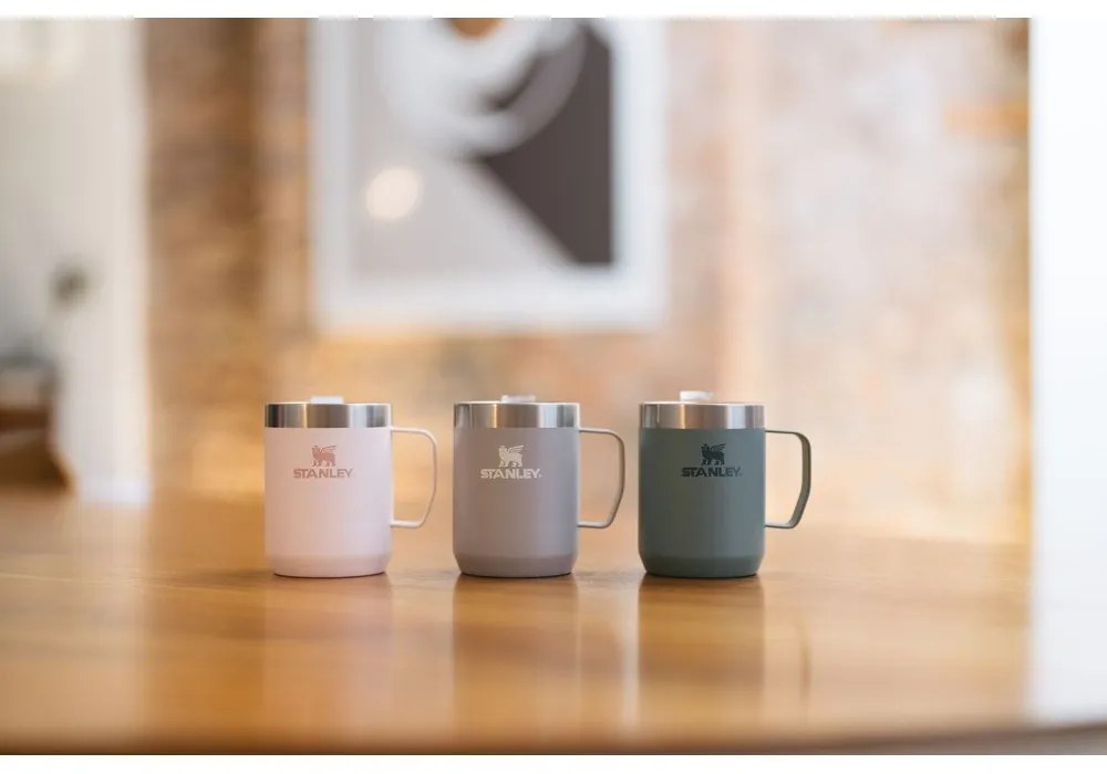 Jasnoróżowy kubek termiczny ze stali nierdzewnej 230 ml Stay-Hot Camp Mug Rose Quartz – Stanley