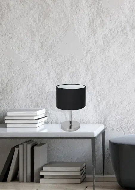 Czarna lampa stołowa - 3X K372 M6-P19