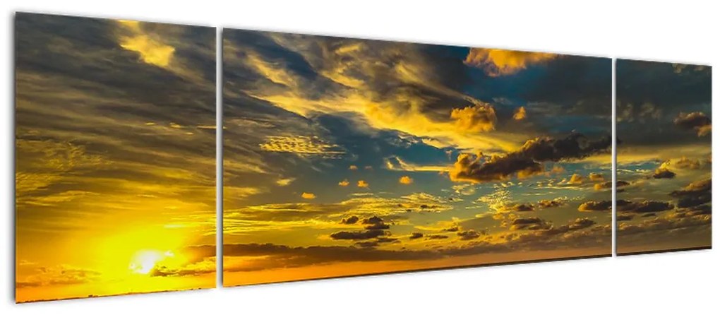Zachód słońca nad morzem (170x50 cm)