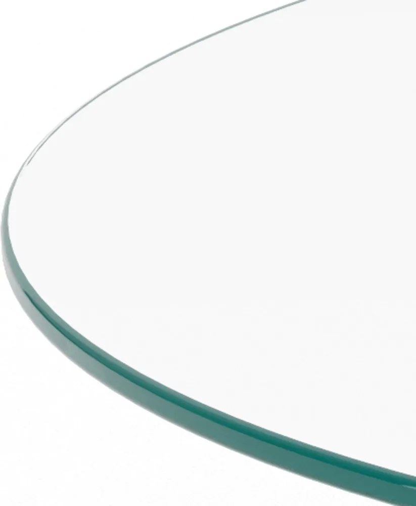Szklany okrągły stolik ø 80 cm Samos – Actona