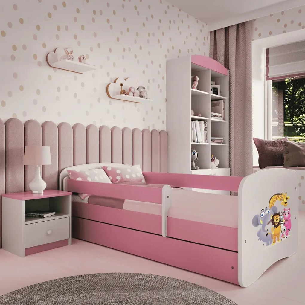 Łóżko dziecięce BABY DREAMS 140x70 zoo KOCOT KIDS