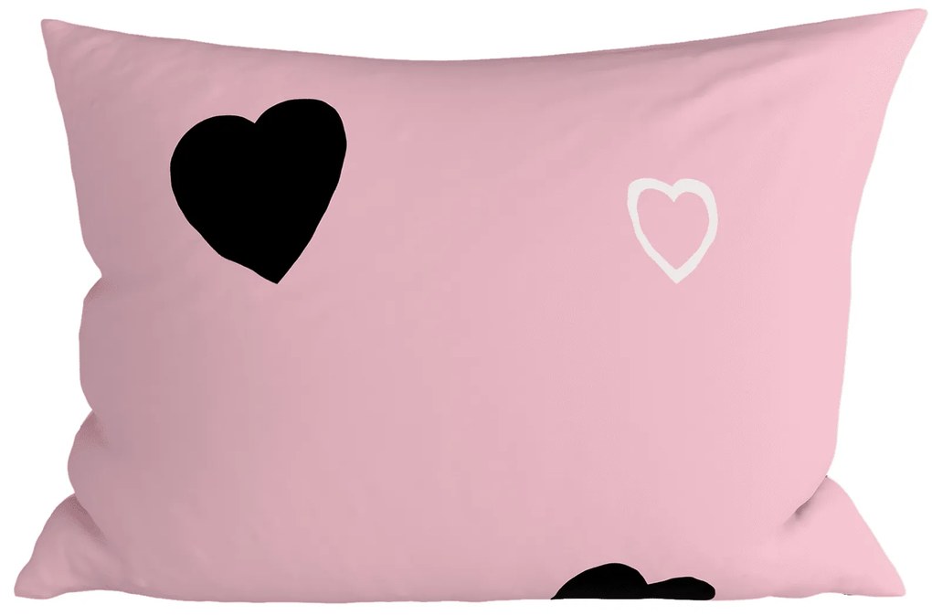 Zestaw 2 szt. dekoracyjnych poszewek na poduszki CORAZON BLEND 50x70 cm, różowy