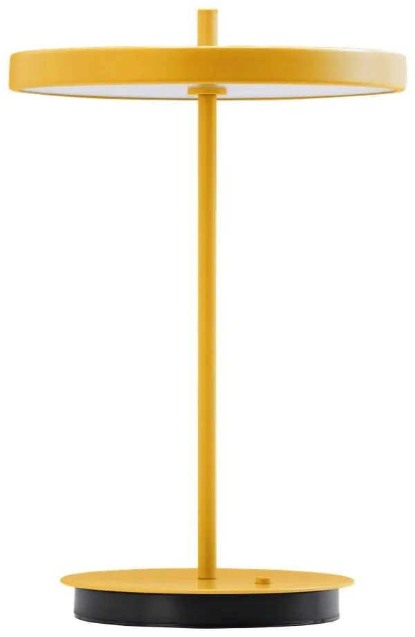 Żółta metalowa lampa stołowa LED z metalowym kloszem (wysokość 31 cm) Asteria Move – UMAGE