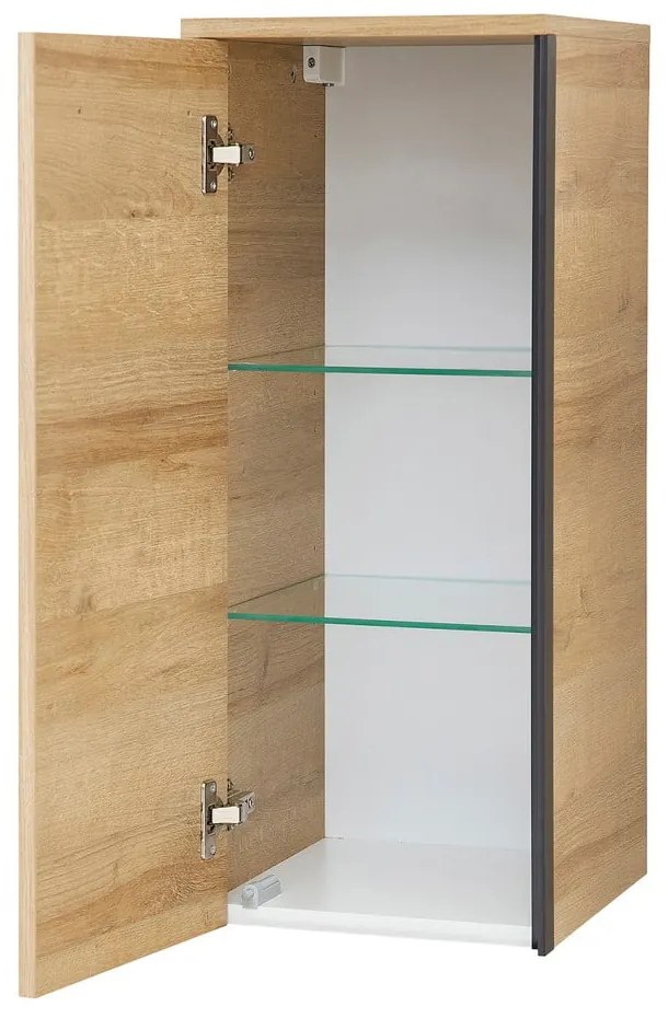 Wisząca szafka łazienkowa w dekorze dębu w naturalnym kolorze 70x30 cm Quickset 395 – Pelipal