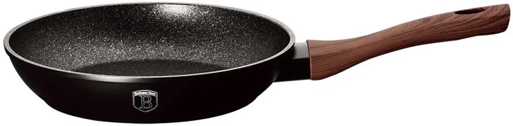Czarna patelnia z brązową rączką 28cm B6-N60