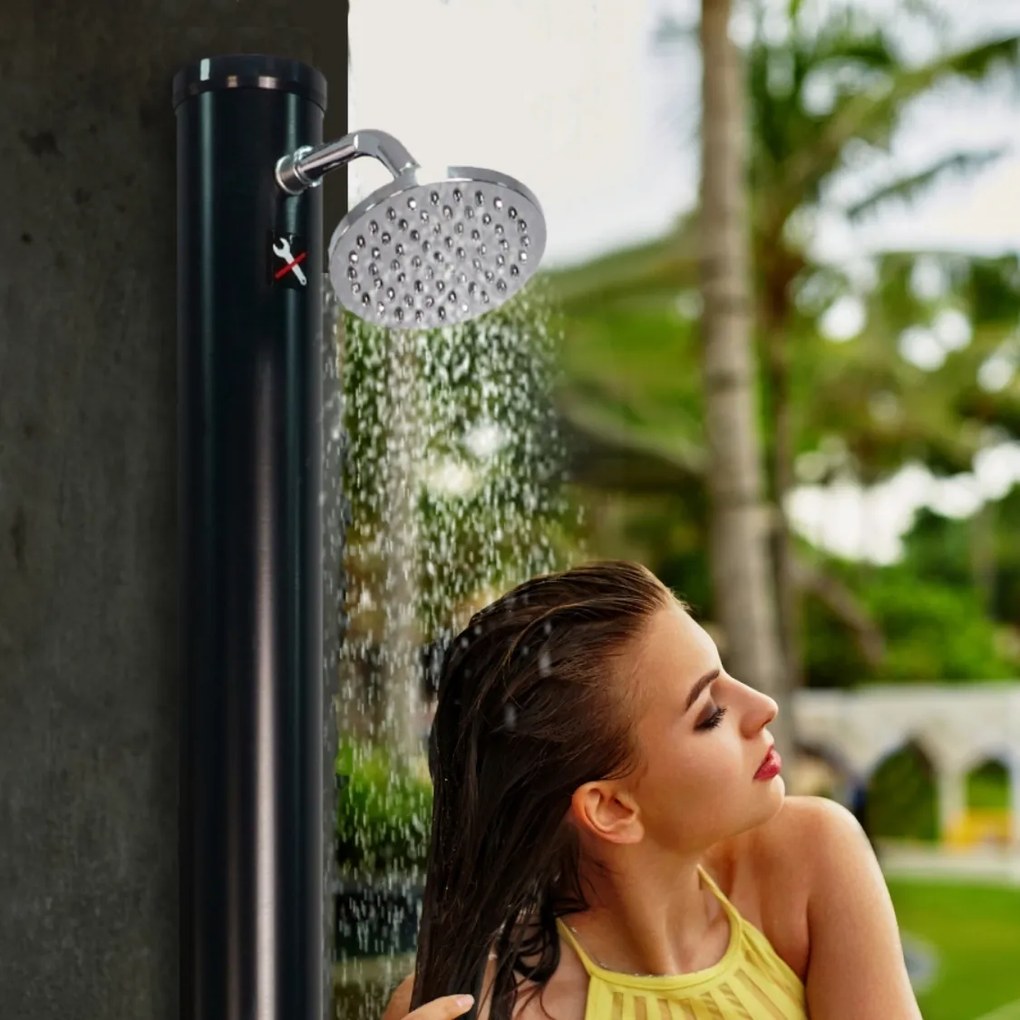 Prysznic solarny DELFINA, 20l, czarna Jurhan