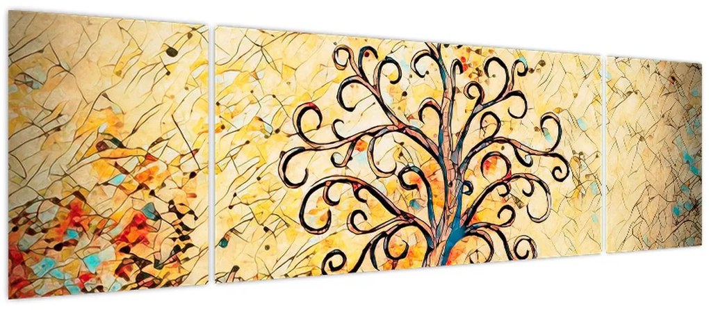 Obraz - Mozaika drzewo życia (170x50 cm)
