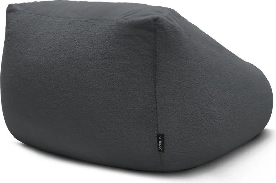 Ciemnoszary worek do siedzenia z imitacji futra Lilibet – Bobochic Paris