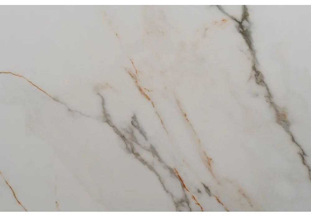 Rozkładany stół z dodatkowym blatem w dekorze marmuru 90x180 cm Rocía – Ixia