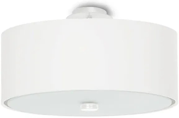Biały minimalistyczny okrągły plafon 30 cm - EX661 G6-K97