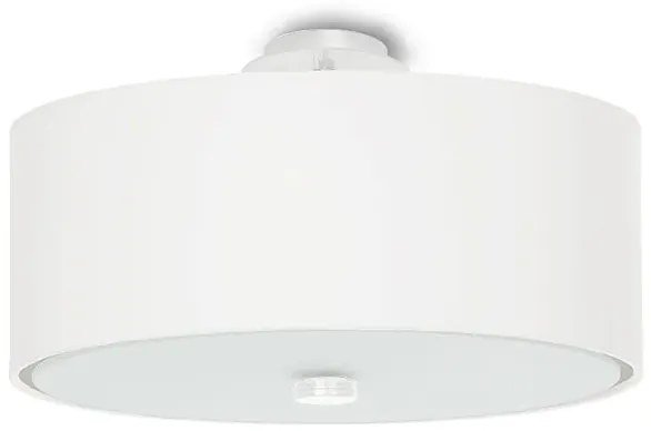 Biały minimalistyczny okrągły plafon 30 cm - EX661-Secret