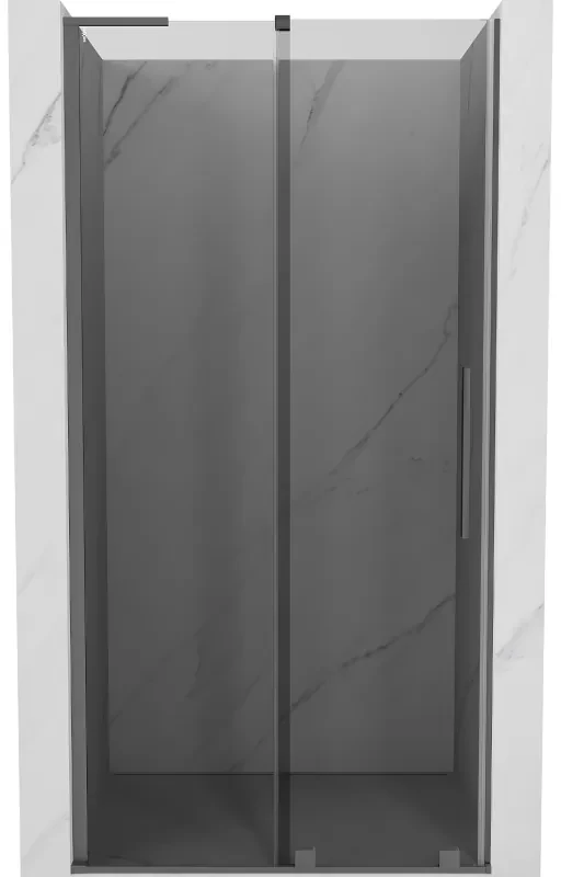Mexen Velar L drzwi prysznicowe rozsuwane 90 cm, grafit, gun metal - 871-090-003-41-95