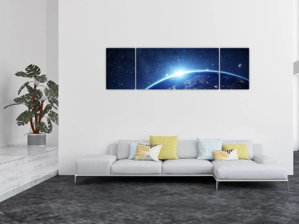 Obraz planety Ziemia (170x50 cm)