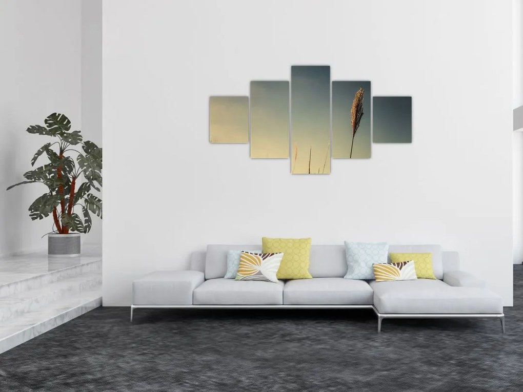 Obraz z trawą (125x70 cm)