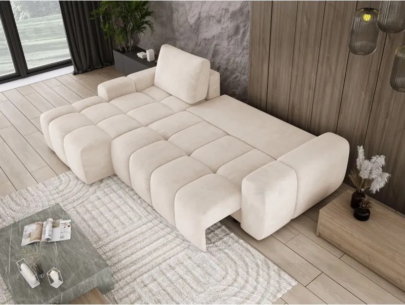 Narożnik MAILO funkcja spania DL z pojemnikiem SALVADOR 01 WERSAL