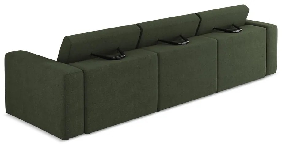 Zielona sofa modułowa 314 cm Kalea – Makamii