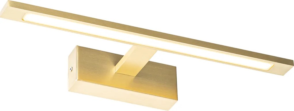 Lampa ścienna mosiężna 41,5 cm z wbudowanym LED IP44 - Jerre