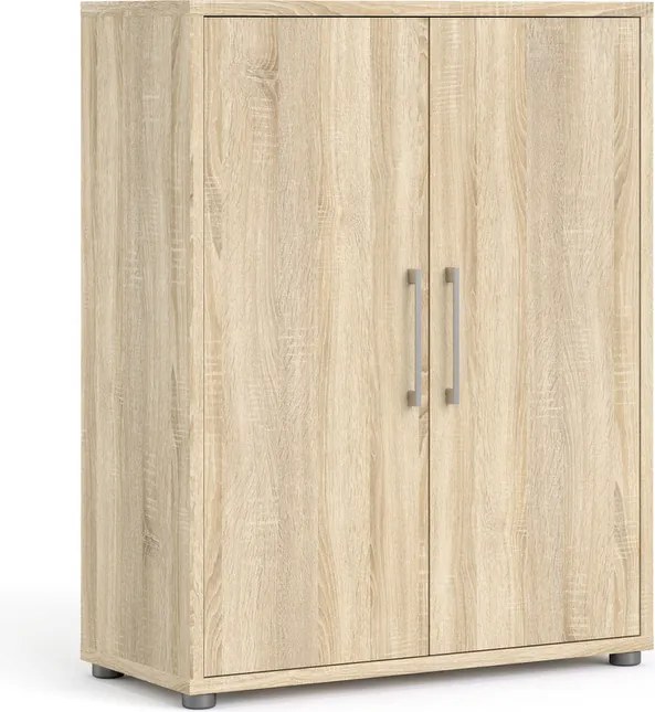 Regał do biura z drzwiami Prima 2 dąb sonoma