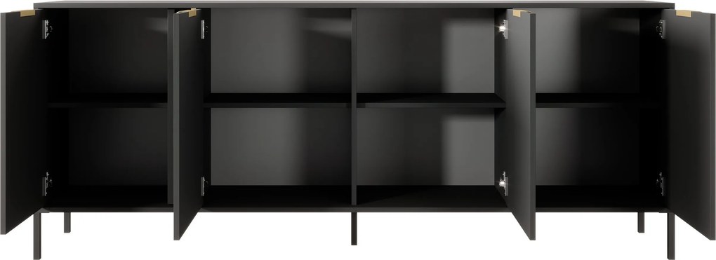 Komoda LORENZO 203 cm do Salonu Sypialni Antracyt