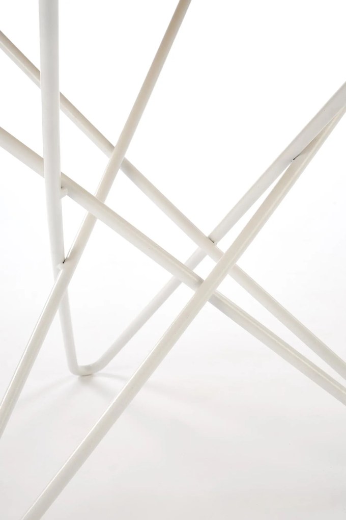 Ława okrągła MDF naturalny/biały 60/55 LEILA