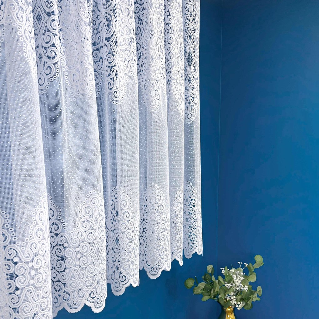 Firana żakardowa Deszczyk elegancka klasyczna - wys. 160 cm