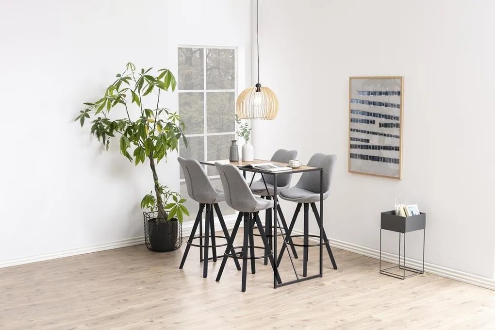 Loftowy stół barowy w kolorze drewna Seaford dąb