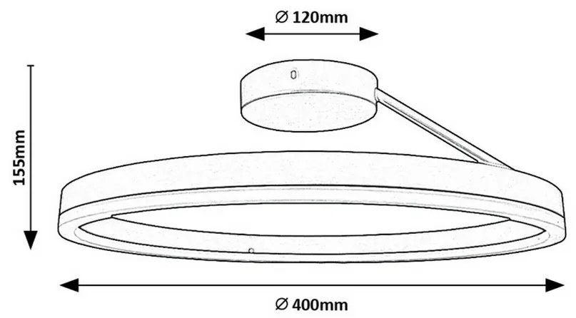 Rabalux 71302 metalowa lampa sufitowa LED Isaure