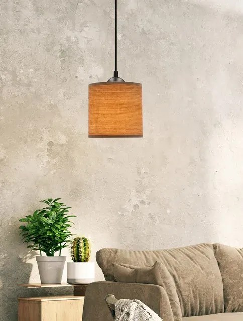Ratanowa pojedyncza lampa wisząca - 4X V174 S2-K37