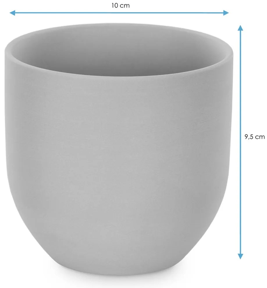 Ceramiczna doniczka SHIRE ciemnoróżowa