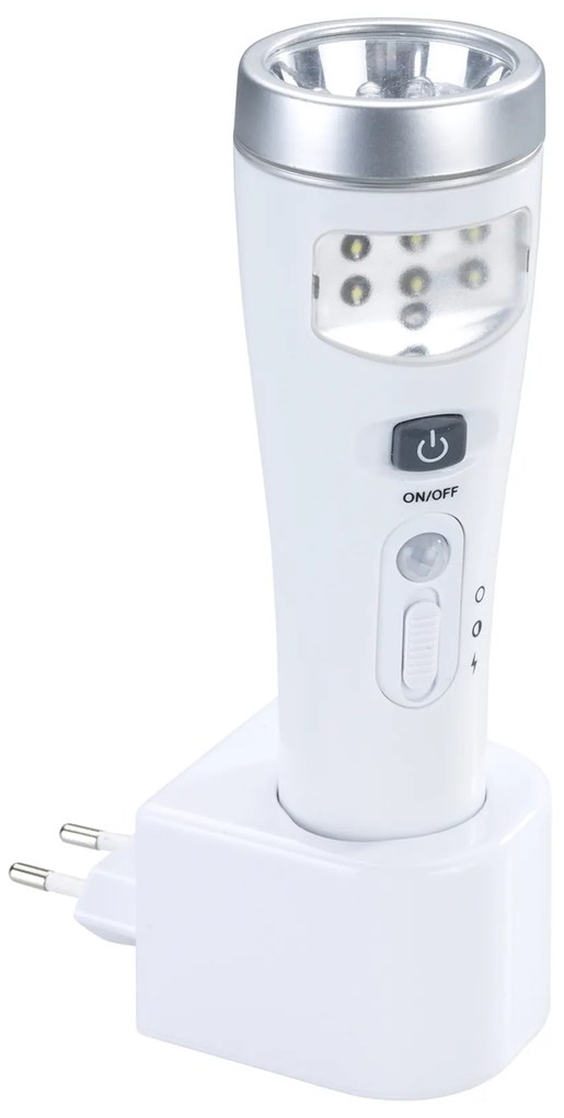 Lampka nocna LED z czujnikiem ruchu, 2w1, latarka