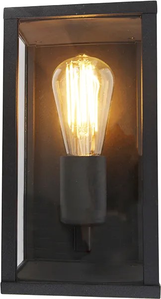 Inteligentna lampa ścienna czarna 26 cm IP44 z WiFi ST64 - Charlois