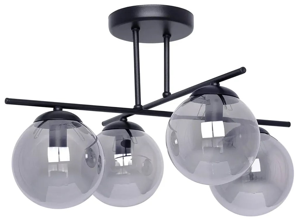 Nowoczesna grafitowa lampa sufitowa P7-C54