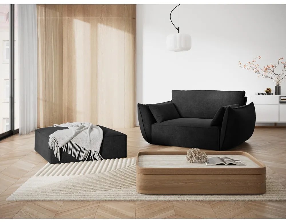 Ciemnoszary podnóżek Vanda – Mazzini Sofas