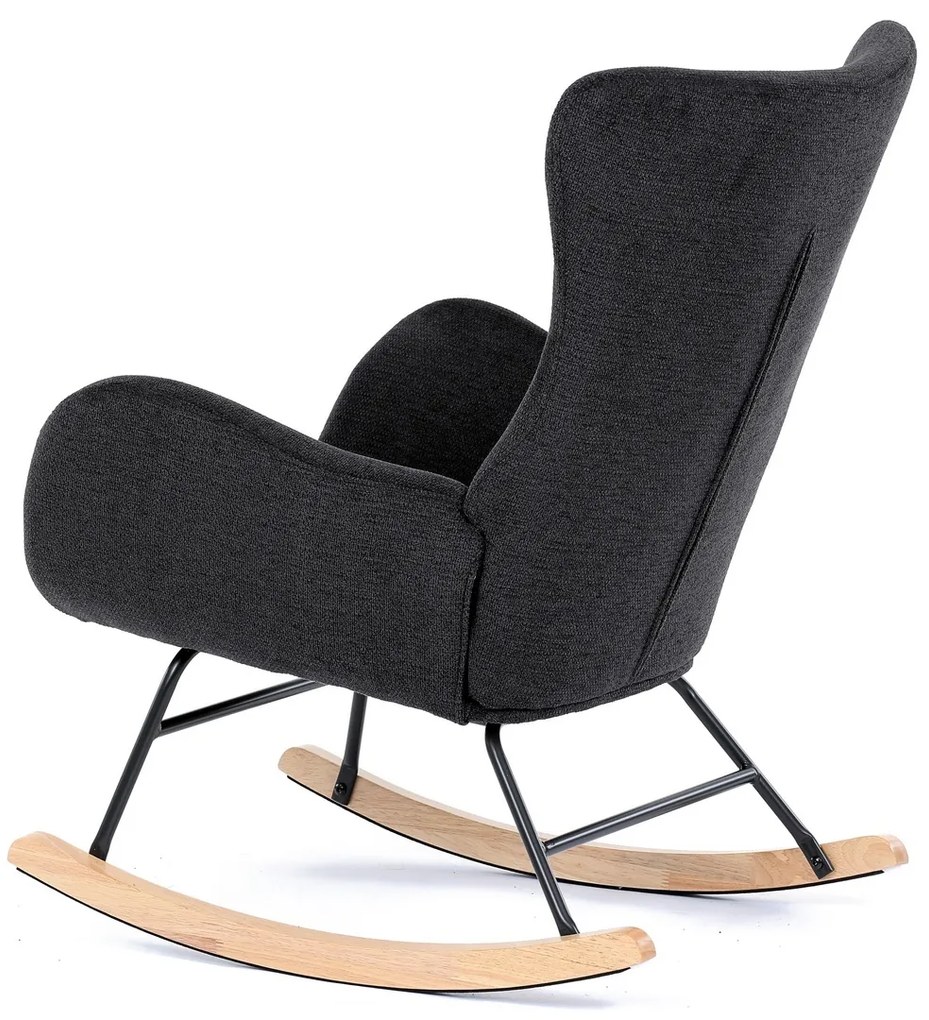 Fotel bujany BK2, czarny