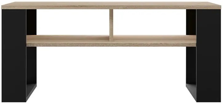 Ława Salonowa Z Półką Dąb Sonoma + Czarny K5-F57