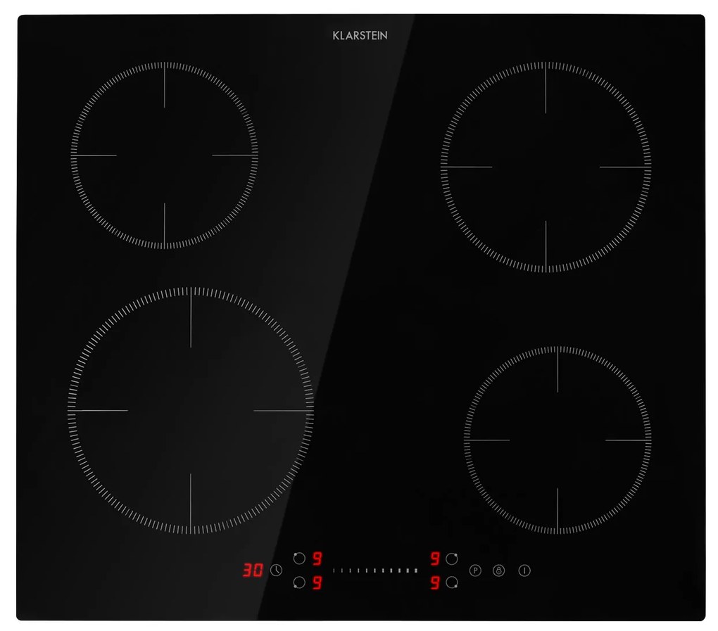Klarstein Virtuosa 6000W Kuchenka Indukcyjna 4 Strefy Gotowania Czarny