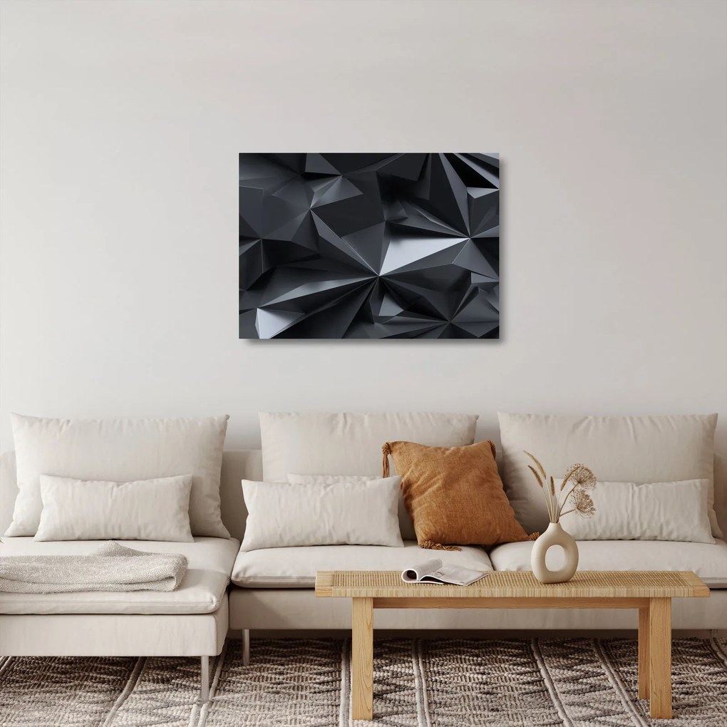Obraz na szkle - Abstrakcja geometryczna (70x50 cm)